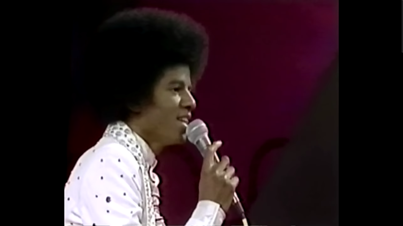 Michael Jackson as a teenager